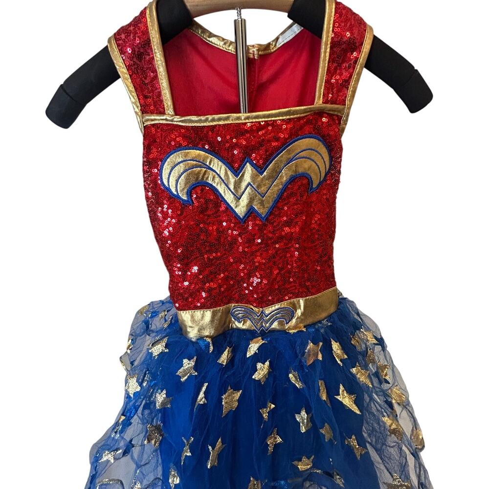 Rubies Girls DC Wonder Woman tutu dress girls size Med Halloween Costume - Picture 2 of 3